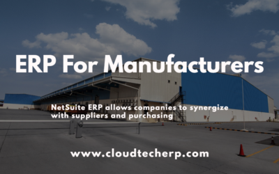 ERP For Manufacturers